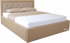 Двуспальная кровать Eagle Irma Lift 160 x 200 Beige (E2417)