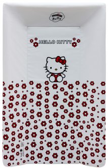 Пеленальная доска Maltex жесткая с изголовьем 50х80 см Hello Kitty Белая (624524)