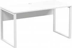 Компьютерный стол WUDUS Мэтр 138х68х75 см Белый с белыми опорами (С-62)