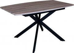 Стол обеденный Eagle Solere 75 х 85 x 140 - 180 см Black/Beige (E3629)