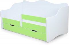 Детская кроватка PONDI Квин 1.9 Бело-зеленая (БЛ290ЗЛ)