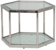 Журнальный столик Vetro Mebel СK-3 Прозрачный / серебряный (СK-3-crystal)
