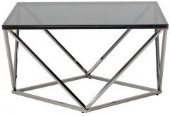 Журнальный столик Vetro Mebel СР-1 Прозрачный / серебряный (СР-1-toned)