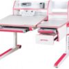 Детский стол Mealux Sherwood W/PN Белый с розовым (BD-830 W/PN)
