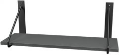 Полка DC навесная Eva (консоль) 600х185 мм Графитовая