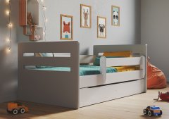 Детская кровать Kocot Kids Tomi Mix с ящиком 160х80 см Серая (5903271987405)