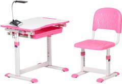Комплект Cubby Sorpresa Pink парта + стул трансформеры + Настольная светодиодная лампа (Sorpresa Pink)
