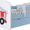 Детская кровать Kocot Kids Baby Dreams Пожарная машина с ящиком 160х80 см Голубая (5903282041899)