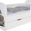Детская кровать Kocot Kids Baby Dreams Грузовик с ящиком 160х80 см Белая (5903271976591)