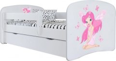Детская кровать Kocot Kids Baby Dreams Фея с бабочками с ящиком 160х80 см (5903271976737)