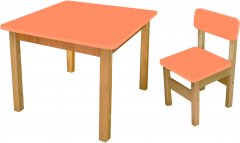 Комплект детской мебели Файна Хата - Апельсин столик + стульчик (920) (248288800920)