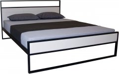 Двуспальная кровать Eagle Narva 140 х 200 Black/white (Е3698)