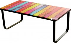 Стеклянный журнальный стол Vetro Mebel С-200 Разноцветный (C-200-pol)