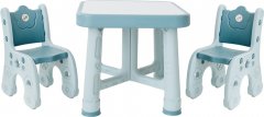 Детский функциональный столик POPPET Монохром и два стульчика (PP-001M)