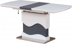 Стол обеденный Vetro Mebel ТМТ-80 Бело-серый (ТМТ-80-wht-grey)